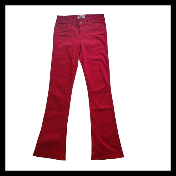 ❣️HOT HOT HOT Paige Lou Lou Red Jeans - Picture 1 of 7